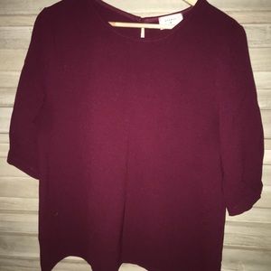 Maroon Everly top (size L)